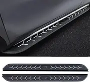 2pcs fit for Land Rover Discovery Sport 2020-2025 SUV Side Step Running Boards NerfBar Accessories Aluminium Pedal Black and White(with Brackets)