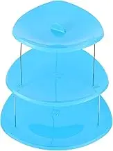 BUGUUYO Cake Stand Tray Tray Pedestal Cake Stand Display Riser Display Shelf Riser Desserts Holder Plastic Blue