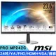 MSI微星 PRO MP242C 23.6吋 FHD曲面螢幕(VA/1500R/HDMI+VGA/內建喇叭)