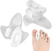 Cileznw Toe Spreaders for Feet Men,Soft Toe Straightener - Leg & Foot Supports for Hammertoe Correction Flat Feet Recovery Walking Running