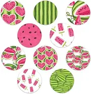 Dexcom Adhesive Mix Design - Adhesive Patches with Split Backing, Easy to Apply x 10 Pack - Watermelons (Full Circle NO Cut)