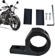 Motorcycle Headlight Holder - Robale Mounting Bracket, Metal Design | Finish, Adjustable Clamping Mechanism, Secure Bolt Attachment, Vibration-resistant Build for Easy Sc