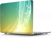 IVY Colorful Flowing Light Crystal Hard Shell Cover for MacBook Pro 16 inch Case (A2141, 2020-2019 Release),Anti-Slip Pads,Ultra Thin & Lightweight Protective Case - Blue & Yellow