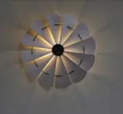 Solar LED Light Windmill Wall Art