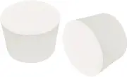 uxcell Tapered Shaped Solid Rubber Stoppers 38mm to 46mm, 14 Pcs Lab Rubber Plugs for Sealing, Test Tubes, Flasks, White