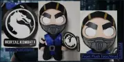 2015 Mezco Toyz Mortal Kombat X Sub-Zero 8" Plush Stuffed Toy Doll W/Tag