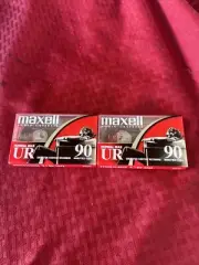 2 MAXELL UR 90 Min Blank Audio Cassette Tape Normal Bias