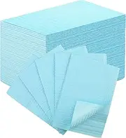 50pcs Disposable Nail Mats Foldable Nail Paper Towels for Table Acrylic Nail Practice Sheet, 3 Ply Waterproof Clean Nail Table Practice Mat for Salon Manicure Tattoo,Nail Art Accessories13"x18" (Blue)