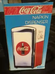 Vintage Coca Cola "Have A Coke" Chorme Napkin Holder Dispenser #8795