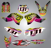 Full Custom Graphic Kit KTM SXF / 2007 - 2010 NEON style stickers / decals