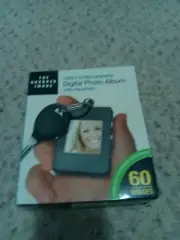 Digital Photo Album with Keychain USB 2.0 Rechargeable -The Sharper Image - NIB