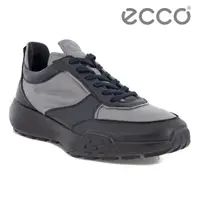 在飛比找momo購物網優惠-【ecco】RETRO SNEAKER M 復古拼接皮革休閒