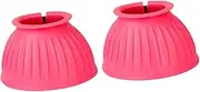 Abbraccia Horse Care Boots Wear Resistant Washable Protector Rubber Foot Guard Hoof Saver Boot for Jumping Equestrian Riding Supplies, L