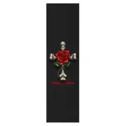 Powell Peralta Skateboard Griptape Rose Cross 9" x 33" Grip Sheet