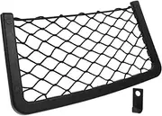 LOORGVEL Car Accessories Interior Back Seat Organiser Mesh Bag Organizer Abs Frame