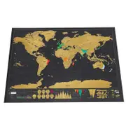Posters Interactive Scratch Off World Map Travel Decor Posters & Prints