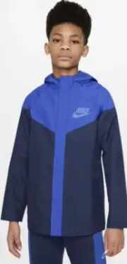 Nike Sportswear Boy's Storm-Fit Breathable Loose Fit Windrunner Jackets #589A