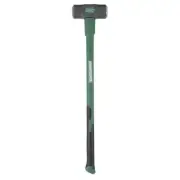 12 Lb Fiberglass Handle Sledge Hammer Tempered Steel Head Stake Post Pounding