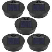 5 Pack Replacement Solar Light Parts(Top Size 2.76 Inches, Bottom Size 2.36 Inches),7 Lumens Warm Wh As Shown