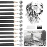 14 Pack Drawing Pencils Drawing Set Sketch Pencils Kit Drawing Pencils for Sk...