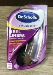 Dr. Scholl’s Stylish Step 3-pr Anti-Slip Heel Liners Inserts Variety Pack