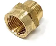 Cascada 1/2" G Thread (Metric BSPP) Male to 1/2" NPT Thread Female Pipe Fitting Adapter - Lead-Free
