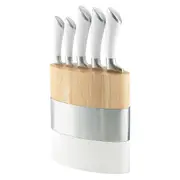 5pc Richard Sheffield Fusion Kitchen Paring/Bread/Carving Knife Set w/ Block