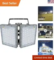 LED Flood Light Outdoor, 200W 18000lm Outdoor Lighting, 5000K Daylight White,...