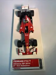 TAMEO Ferrari F 14 T Chinese 2014 8th Kimi Raikkonen Rare Model 011/165