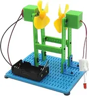Eigell Wind Power Generation Experiment Package Energy Conversion Model Creative Handmade Wind Turbine Electricity Toy Kit for DIY