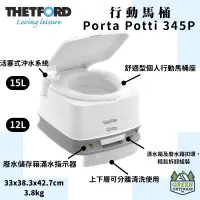 在飛比找蝦皮購物優惠-【綠色工場】THETFORD 行動馬桶 PORTA POTT