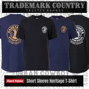 Hard Yakka Men's Black & Navy Short Sleeve Heritage T-Shirt (Y11486)