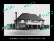 OLD 8x6 HISTORIC PHOTO WOODFORD LONDON ENGLAND THE COCKED HAT TAVERN c1940