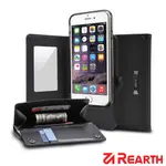 REARTH APPLE IPHONE 6/6S (RINGKE WALLET)皮夾式真皮保護皮套(黑)