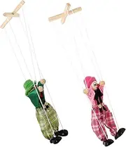 2pcs Pirate Marionette Puppet String Puppet Show Toy for Adults Boys and Girls Decor Random Style
