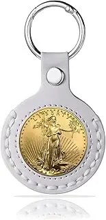 orbixa 1 PCS AA Coin Holder Keychain,coin holder,chip holder for AA Medallion,Sobriety Coin Holder,Standard Challenge Coin,Recovery Coins,Tokens and Medallion(Beige-34 mm), Beige