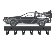 Wall Key rack Metal Delorean Back to the FUTURE Home Organizer Hooks for clothes