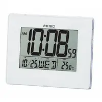 在飛比找蝦皮購物優惠-SEIKO CLOCK 精工漸進式嗶嗶聲鬧鈴星期溫度顯示座鐘