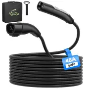 40FT Tesla Extension Cord with NACS Plug,48Amp 110-240V Tesla Charger Extensi...