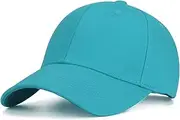 NC 2 Sets Peaked Cap Sun Hat Outdoor Spring, Summer, Autumn and Winter Aqua Blue