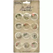 Tim Holtz ~ QUOTE FLAIR ~ Idea-ology 12 pcs