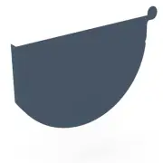 SA NEW Stratco Smoothline Gutter Stop End Dark Stone