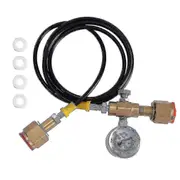 Argon Co2 Refilling Station Charging Adapter To Small Welding Tanks,w/ 1.5 Meters Soft Hose 250bar