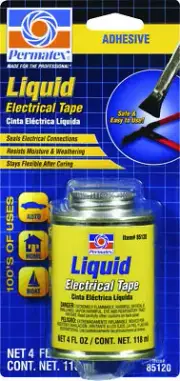 Permatex 85120 Liquid Electrical Tape 4 oz Bottle