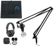 1-Person Podcast Podcasting Recording Kit w/Presonus Quantum ES2 Interface+Boom
