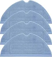 [YBVABE] Mop Pads for Roborock S7 / S7+ / S7 MaxV Ultra / S7 Pro Ultra / S8 / S8+ Series Robot Vacuum, 4Pack Microfiber Mopping Cloth Vacuum Accessories, Replacement Perfect Fit for S7 and S8 Series