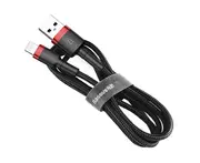 Baseus cafule Cable USB For iP 2.4A 1m Red+Black