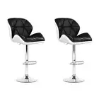 Artiss 2x Bar Stools Kitchen Swivel Stool Leather Padded Gas Lift Chairs