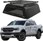 ATATNK Performance Parts Pickup Canopy with Roof Rack Trunk Bed Cover Hardtop Canopy Truck Rack On Top Hardtop Truck Topper Camper Shells Compatible for Ranger