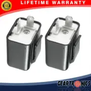 2 x Adjustable LED Flasher Relay Turn signal Blinker Light for Motorcycle 2Pin*
